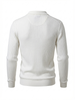 Wool Polo V Neck Long Sleeve With Thin Lines On The Body CREAM