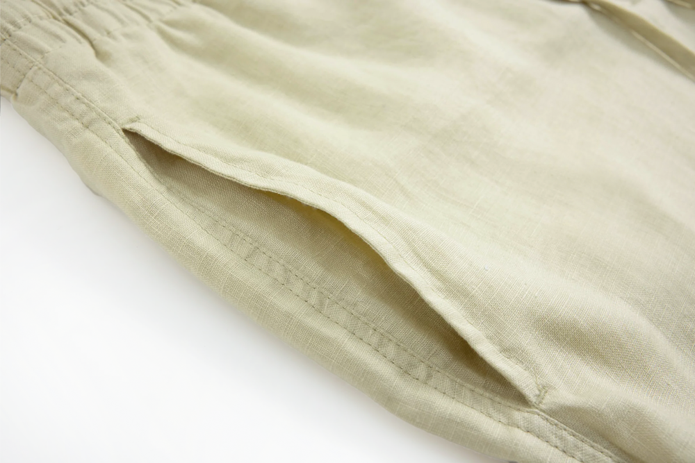 mintgreen linen short