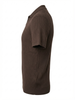 Wool Polo V Neck With Line On Body (Thin) Short SleeveBROWN