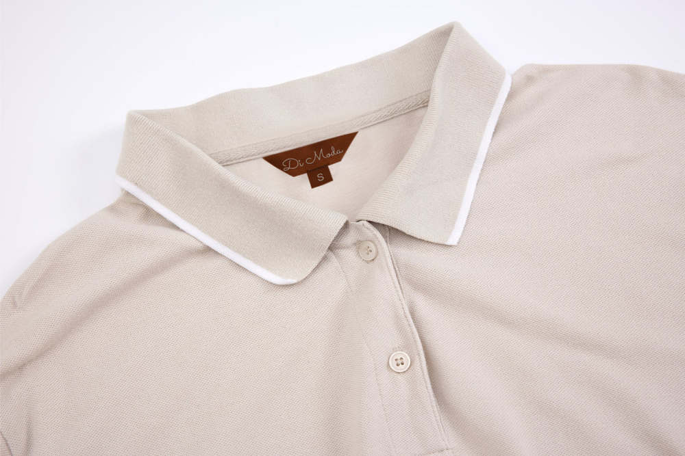 beige classic polo t-shirt