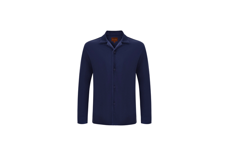 navy howell long-sleeve shirt