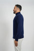 Cashmere Pullover Zipper Navy