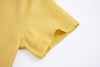 yellow linen short-sleeve shirt