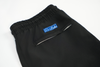 solid black swim shorts