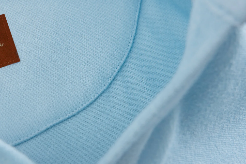 towel polo shirt babyblue