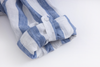 blue stripe linen long-sleeve shirt