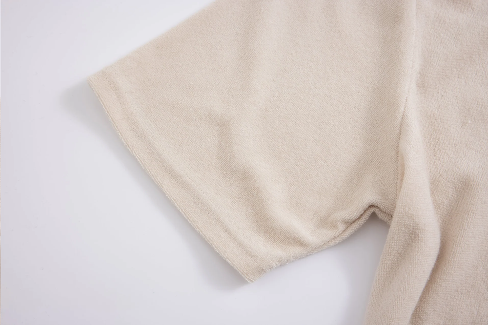 towel polo shirt beige