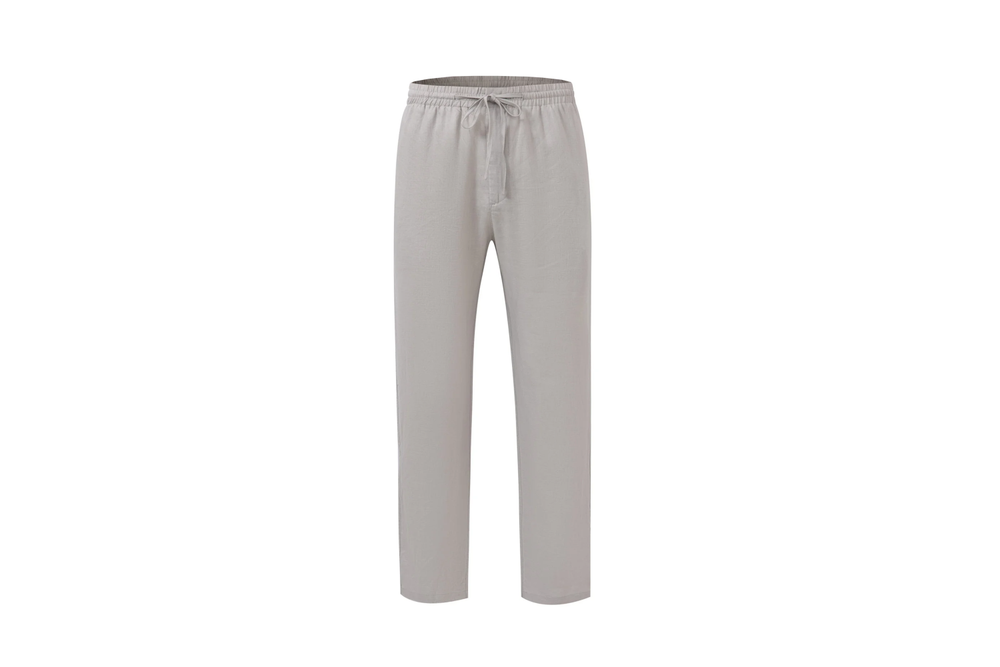 grey linen pants