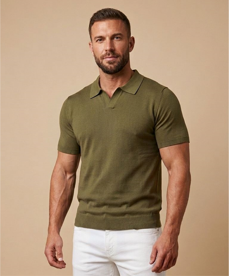 MEN'S POLO SHORT SLEEVE ( KNITED )