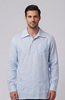 LINEN LONG SLEEVE V NECK SHIRT