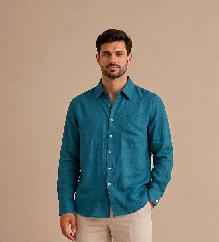 LINEN LONG SLEEVE SHIRT