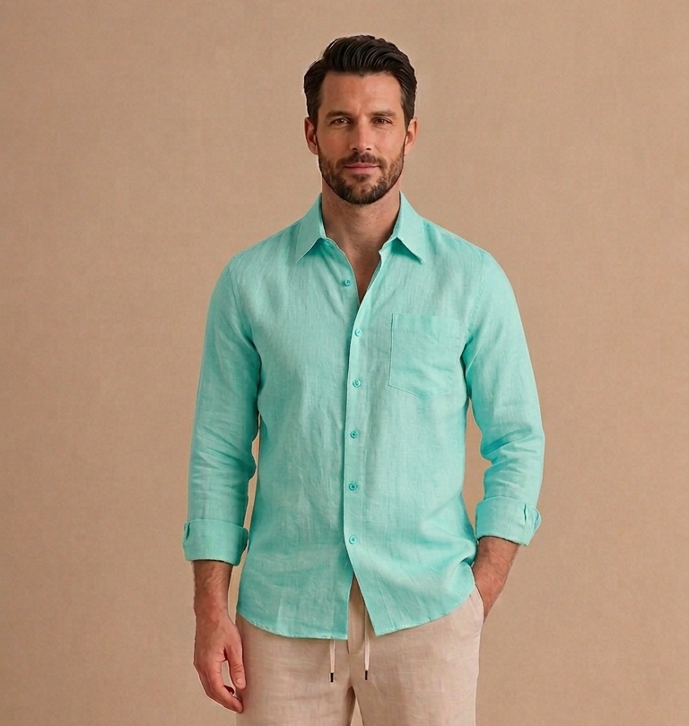 LINEN LONG SLEEVE SHIRT