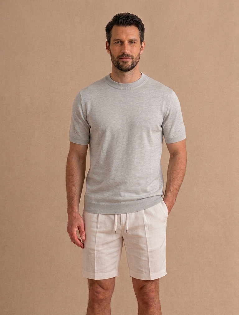 WOOL BLENDED POLO
