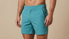 plain turquoise short