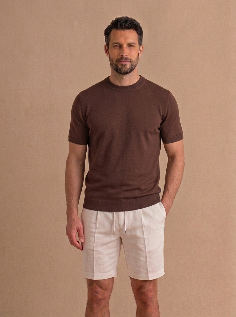 WOOL BLENDED POLO