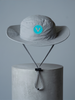 V - Round Bucket Hat With Strap  Free Size