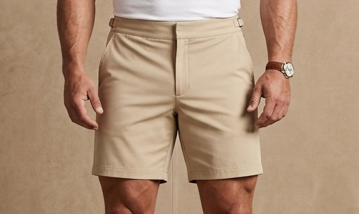 plain beige short