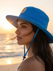 V - Round Bucket Hat With Strap  Free Size