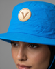 V - Round Bucket Hat With Strap  Free Size