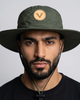 V - Round Bucket Hat With Strap  Free Size