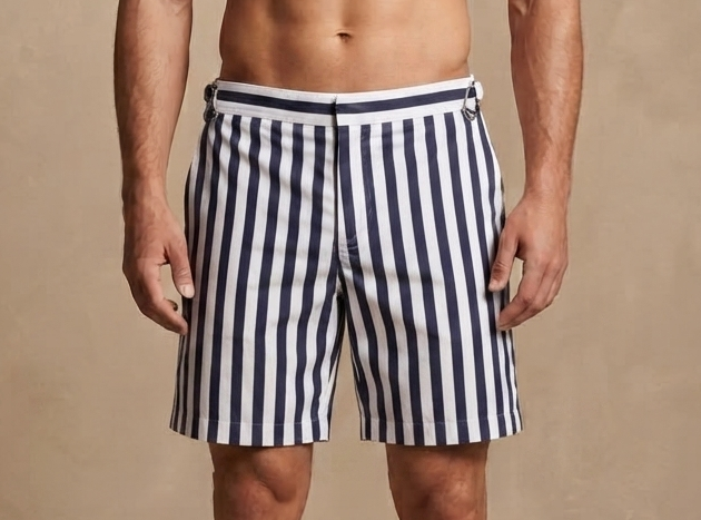 stripe blue short