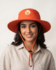 V - Round Bucket Hat With Strap  Free Size