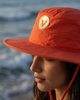 V - Round Bucket Hat With Strap  Free Size