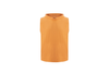 orange sleeveless towel hoodie