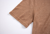 brown linen polo shirt