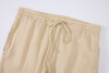 beige linen pants