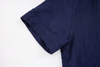 navy linen short-sleeve shirt