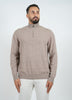 Cashmere Pullover Zipper Camel