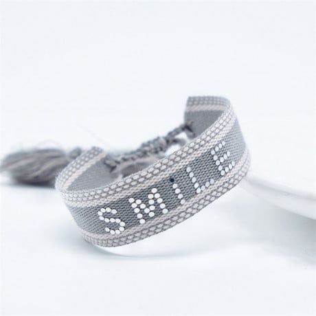 Embroidered Message Bracelet Collection