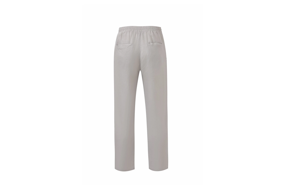 grey linen pants