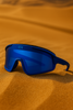 full-view protective sport goggles blue