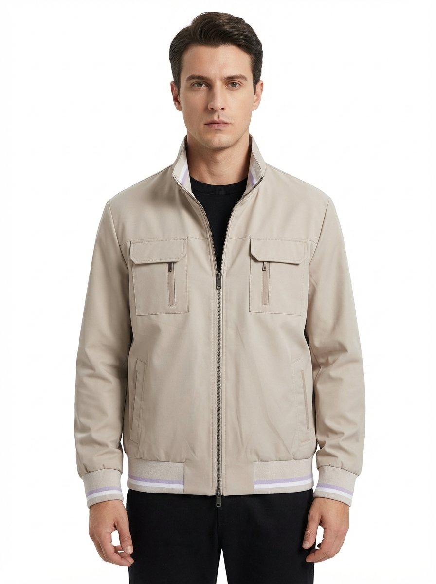Di Moda F-N 38 Jacket(25), Bej-Mink/Tekstil Triko-Suet