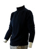Cashmere High Neck Navy