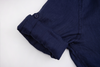 navy linen long-sleeve shirt