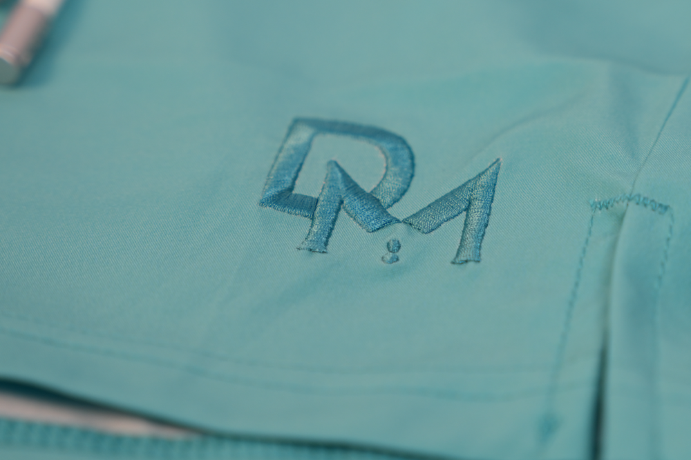 solid turquois swim shorts