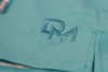 solid turquois swim shorts