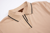 beige open-collar shirt