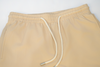solid beige swim shorts