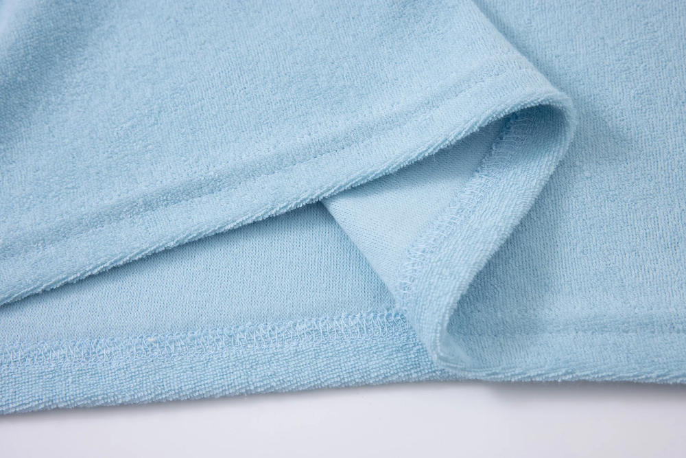 towel polo shirt babyblue