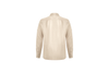 beige linen long-sleeve shirt