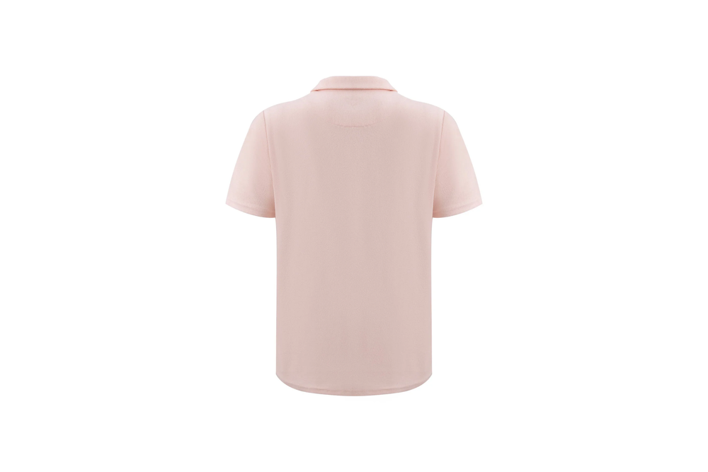 towel polo shirt pink