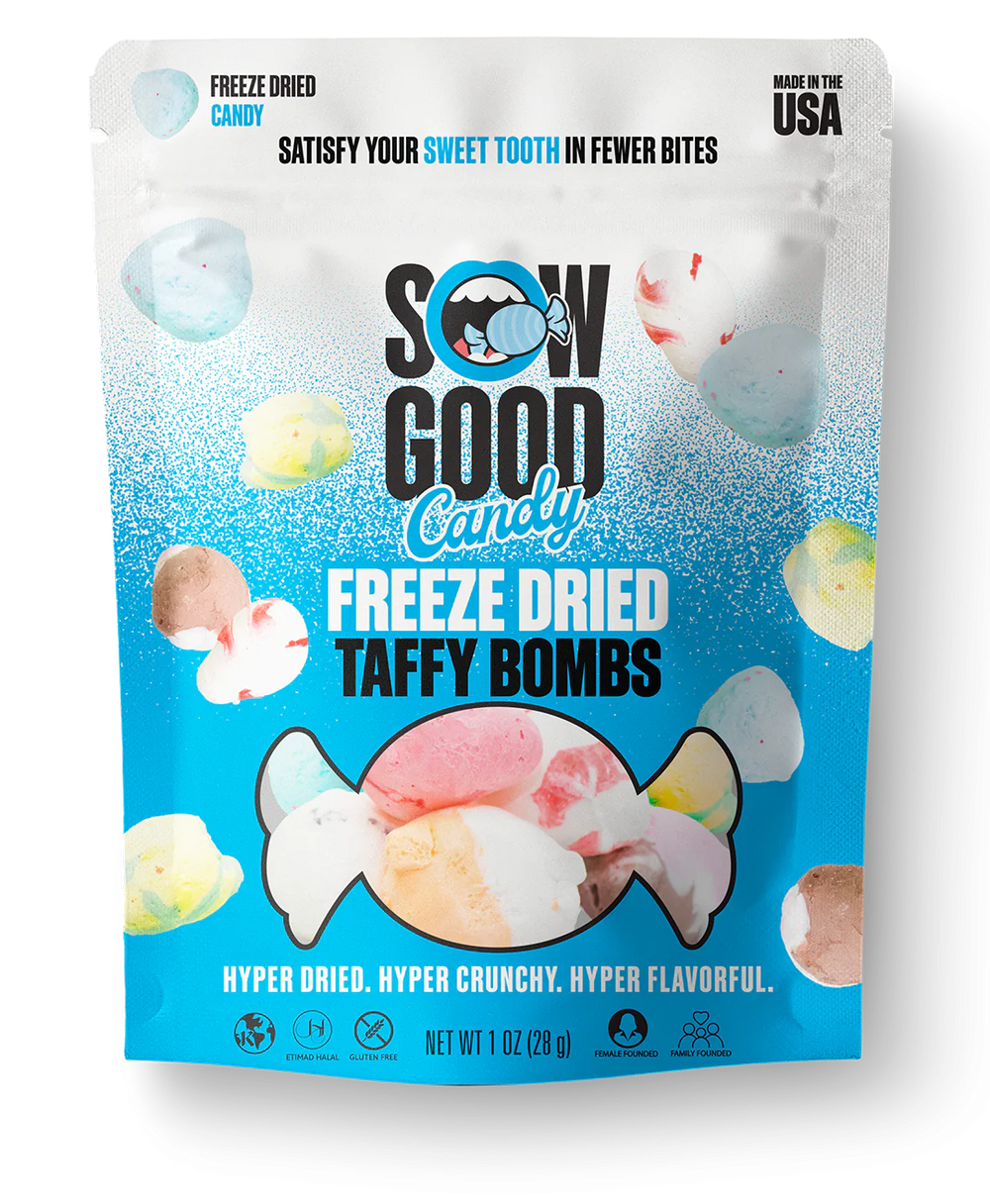 sow good freeze-dried candy taffy bombs – 57 g