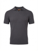 Wool Polo V Neck With Line On Body