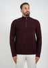 Cashmere Pullover Zipper Maroon