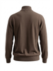 Wool  Half Zipper Long Sleeve (Soft ) BROWN