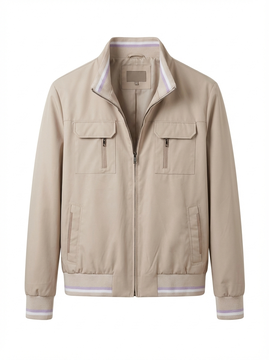 Di Moda F-N 38 Jacket(25), Bej-Mink/Tekstil Triko-Suet